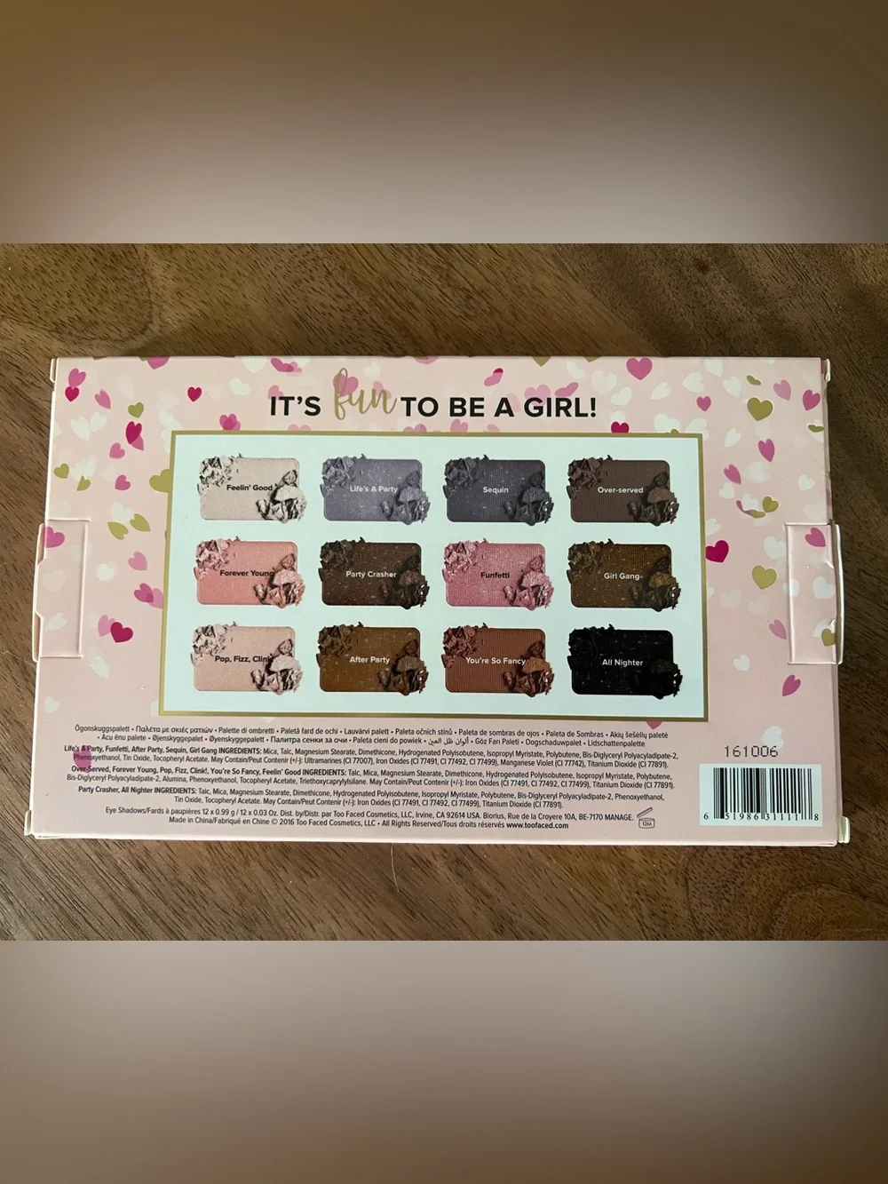 Too Faced Funfetti Makeup Collection Palette  💕 Pink, Gold & White